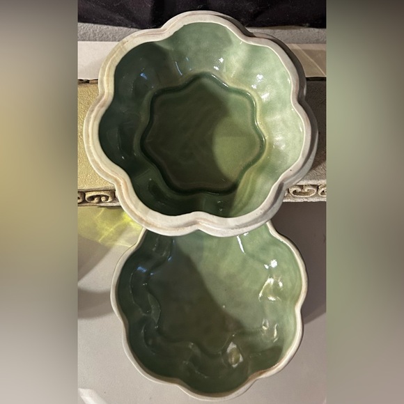 Chopsticks Andrea by Sadek Hand Carved Celadon Longquan w/Flowers & Ruyi Design. - Picture 11 of 15